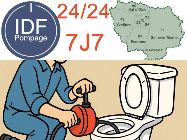 Prix débouchage WC Paris & IDF: tarifs débouchage manuel, haute pression & furet